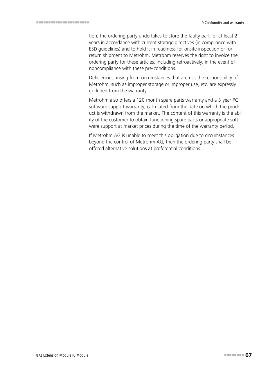 Metrohm 872 Extension Module User Manual | Page 75 / 84