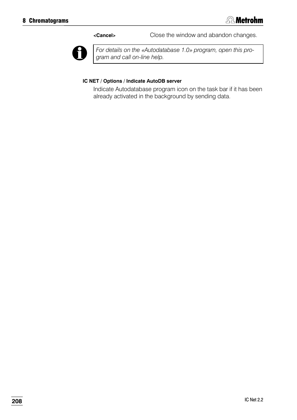 Metrohm IC Net 2.2 User Manual | Page 216 / 249