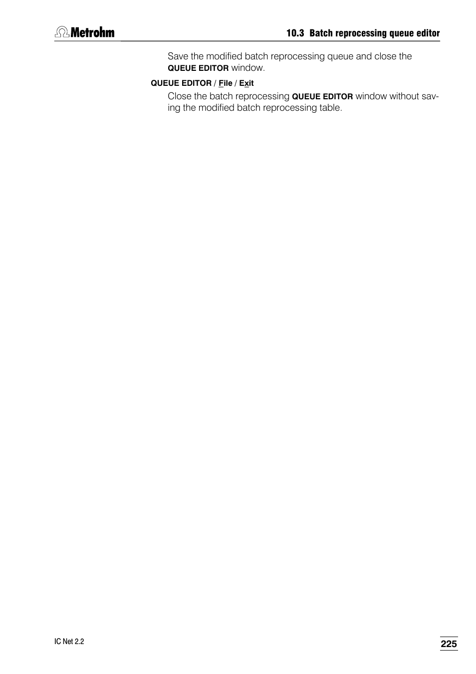 Metrohm IC Net 2.2 User Manual | Page 233 / 249