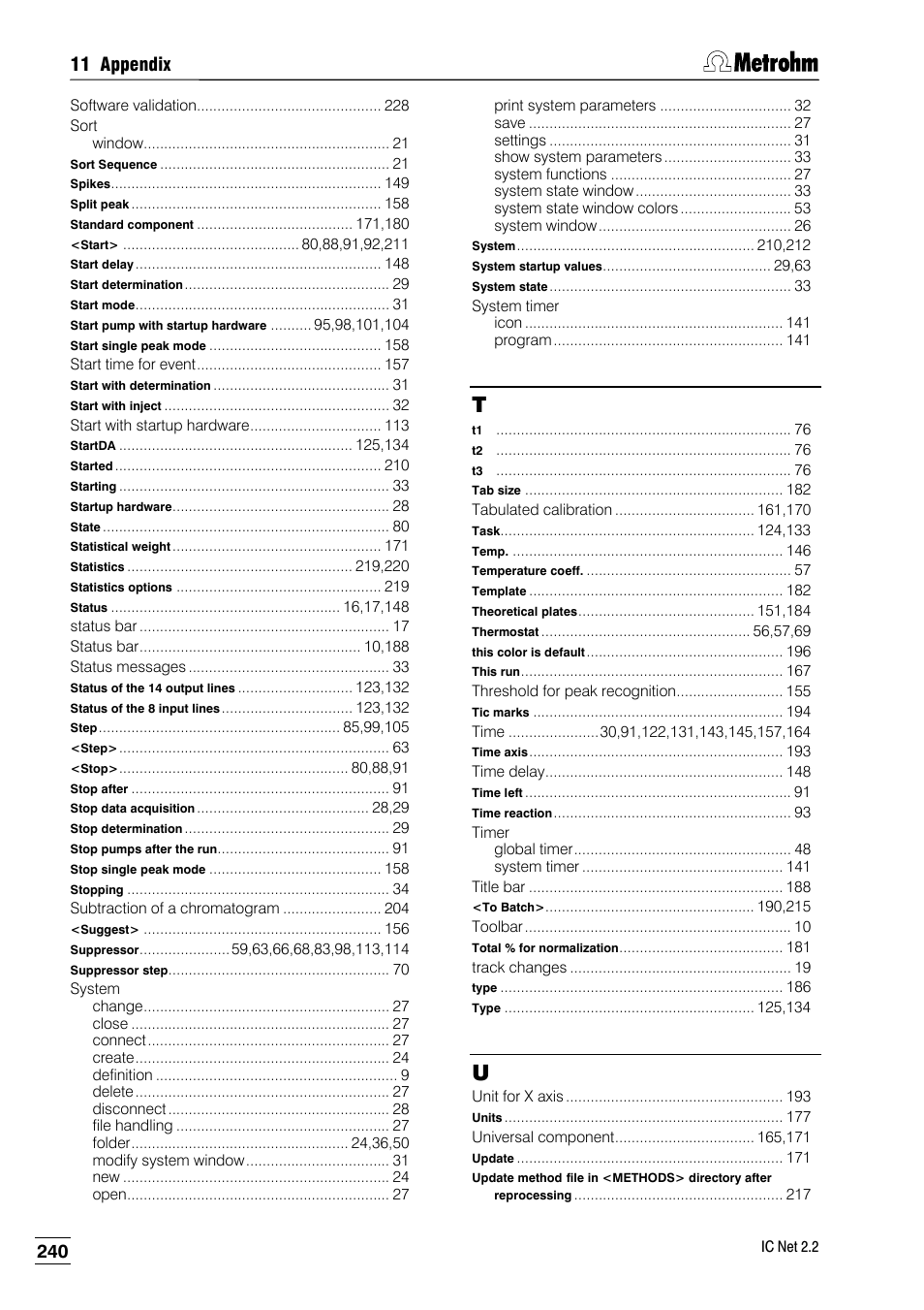 11 appendix | Metrohm IC Net 2.2 User Manual | Page 248 / 249