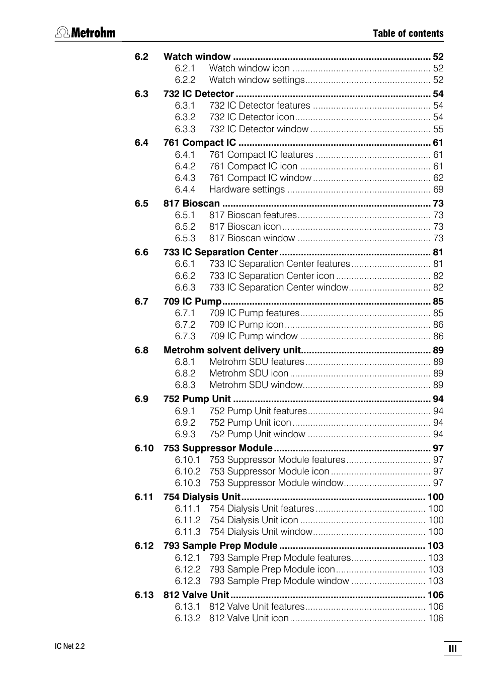 Metrohm IC Net 2.2 User Manual | Page 5 / 249