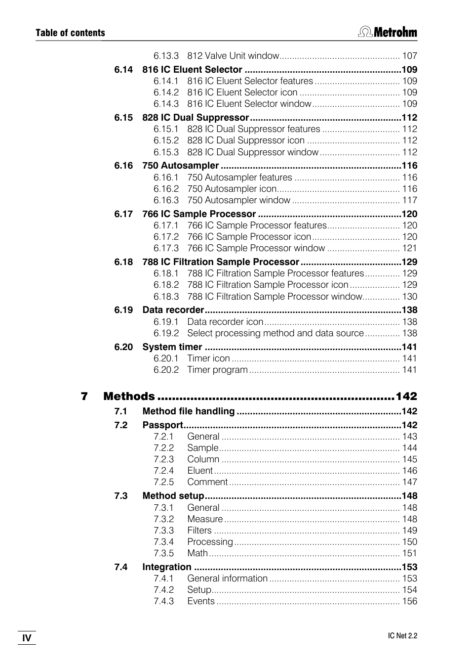 Metrohm IC Net 2.2 User Manual | Page 6 / 249