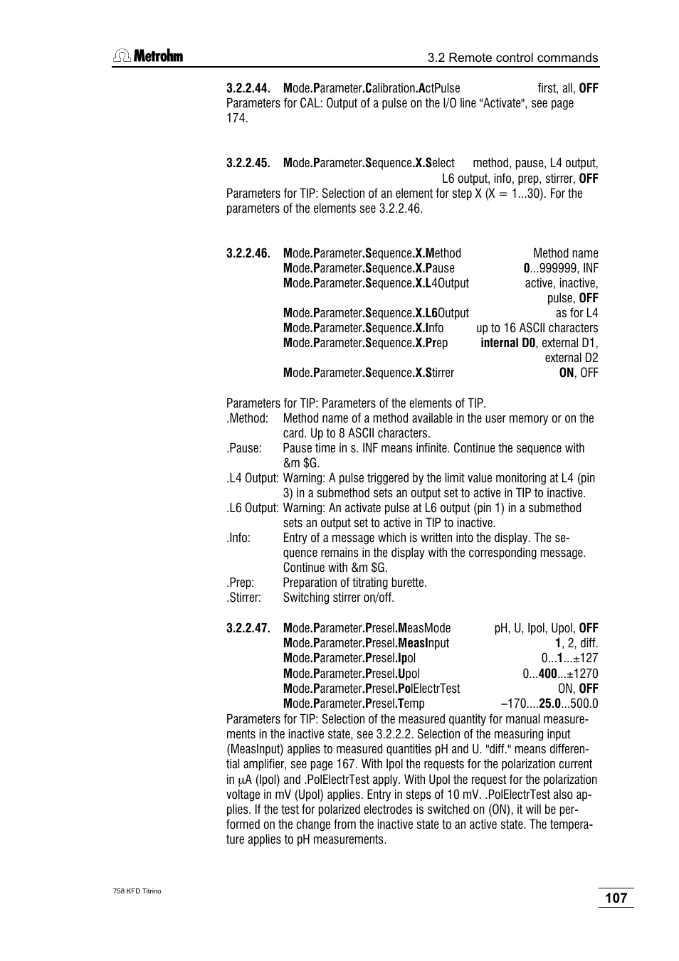 Metrohm 758 KFD Titrino User Manual | Page 111 / 210