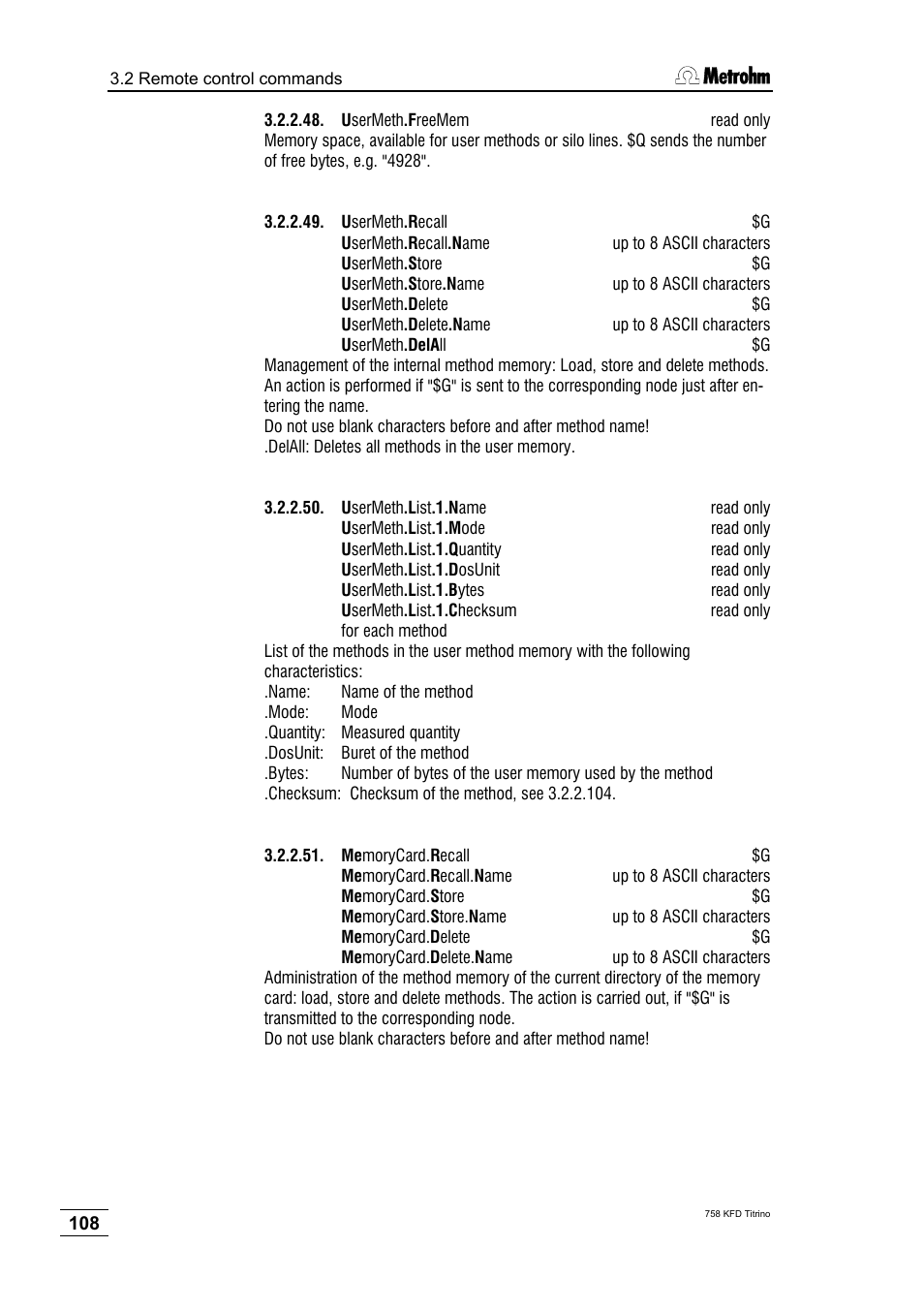 Metrohm 758 KFD Titrino User Manual | Page 112 / 210