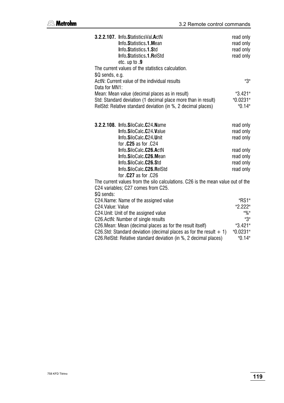 Metrohm 758 KFD Titrino User Manual | Page 123 / 210