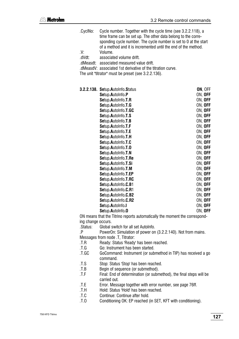 Metrohm 758 KFD Titrino User Manual | Page 131 / 210