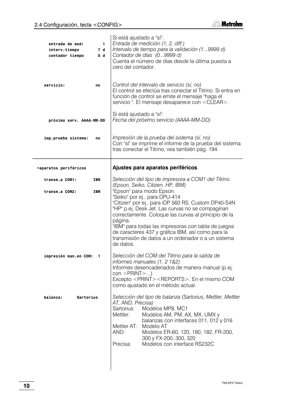 Metrohm 758 KFD Titrino User Manual | Page 14 / 210