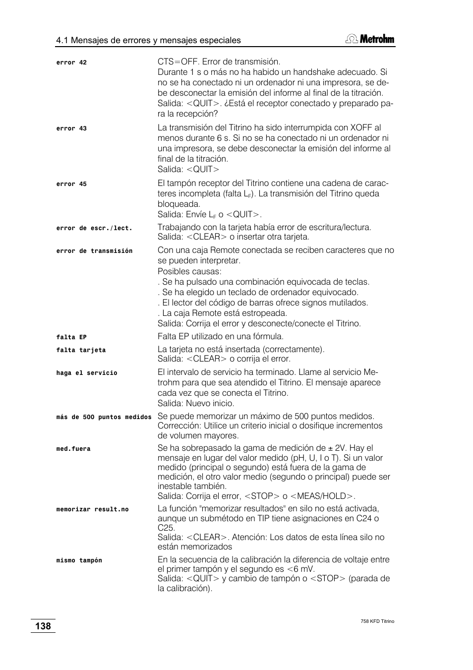 Metrohm 758 KFD Titrino User Manual | Page 142 / 210