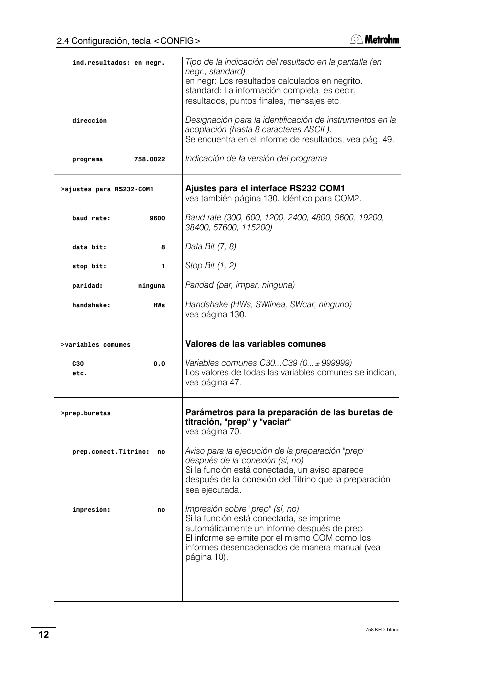 Metrohm 758 KFD Titrino User Manual | Page 16 / 210