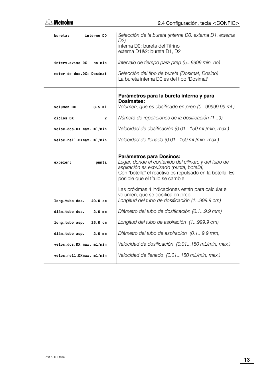 Metrohm 758 KFD Titrino User Manual | Page 17 / 210