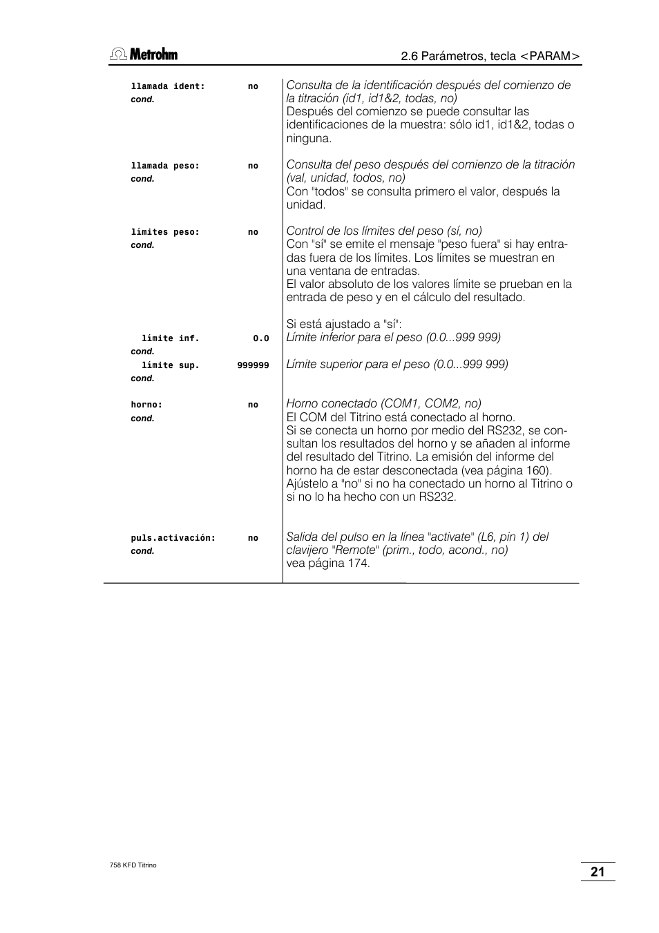 Metrohm 758 KFD Titrino User Manual | Page 25 / 210