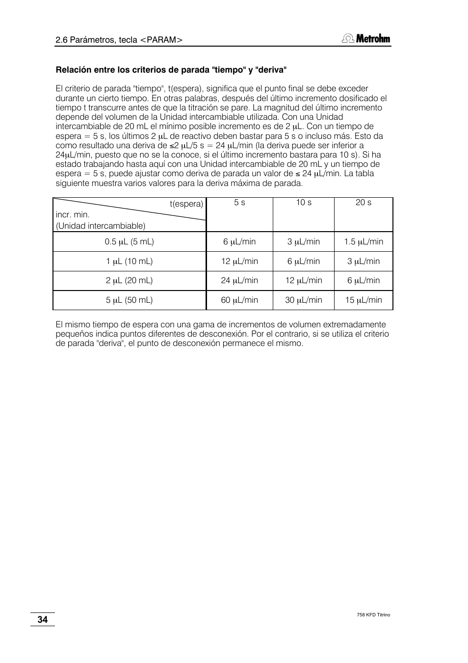 Metrohm 758 KFD Titrino User Manual | Page 38 / 210