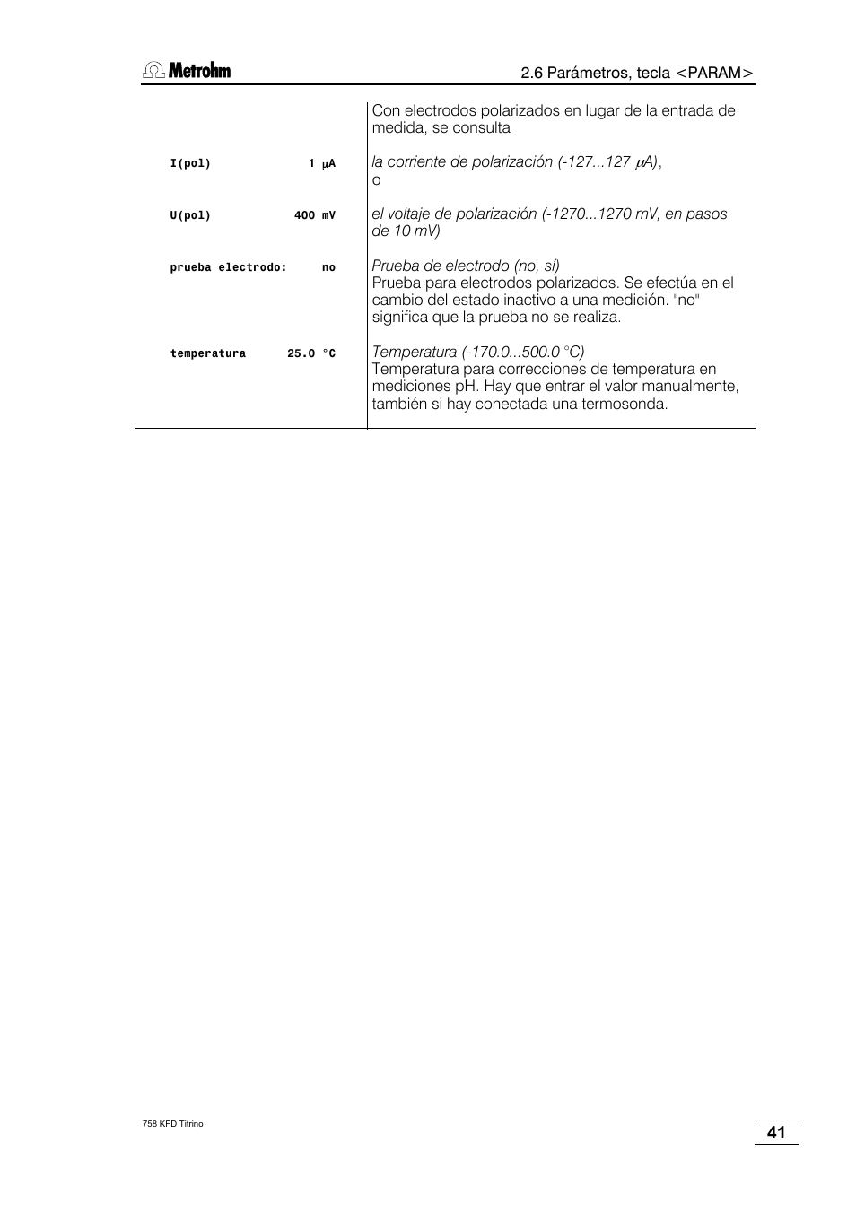 Metrohm 758 KFD Titrino User Manual | Page 45 / 210