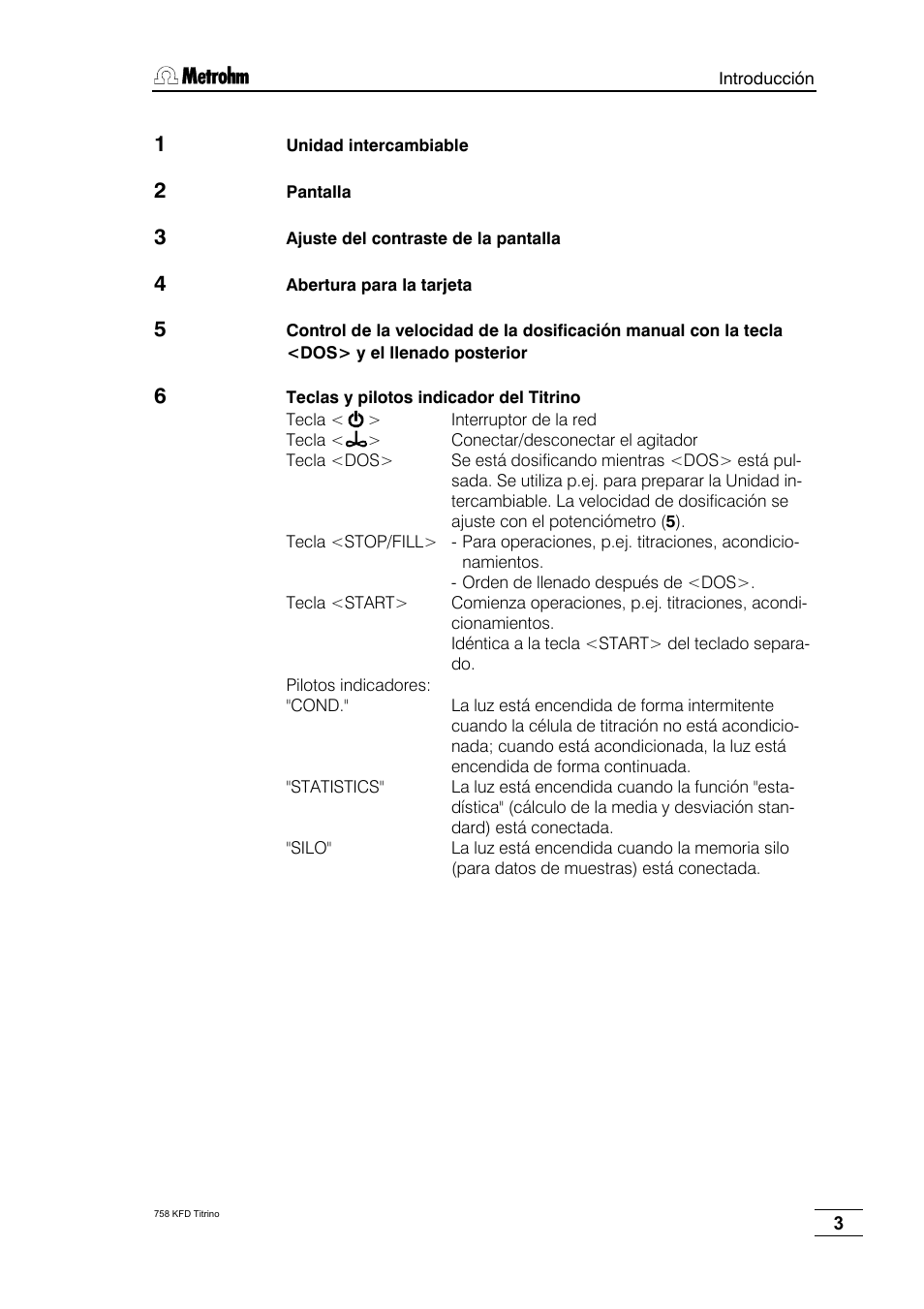 Metrohm 758 KFD Titrino User Manual | Page 7 / 210