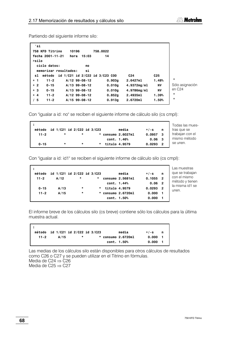 Metrohm 758 KFD Titrino User Manual | Page 72 / 210