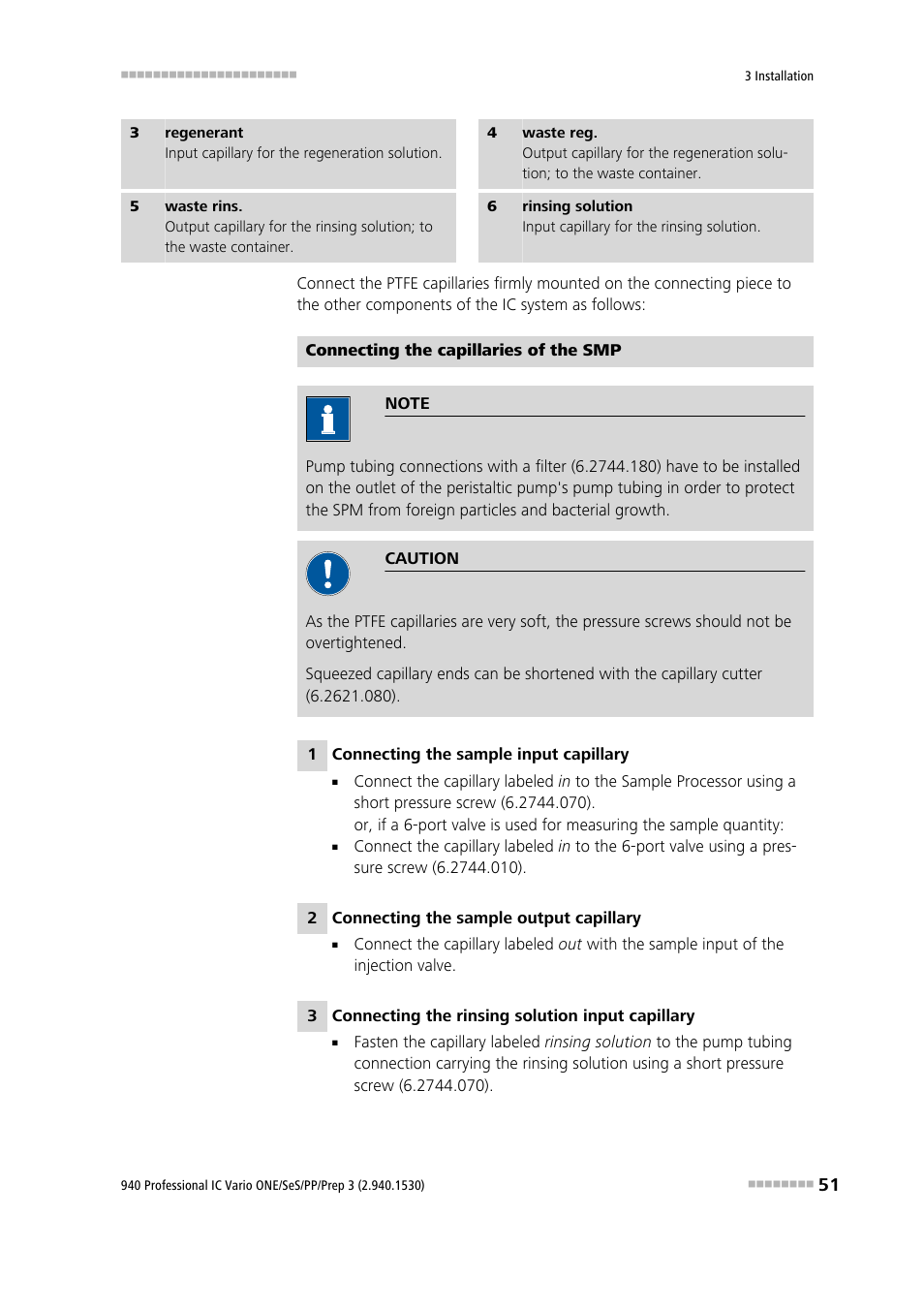 Metrohm 940 Professional IC Vario ONE/SeS/PP/Prep 3 User Manual | Page 61 / 133