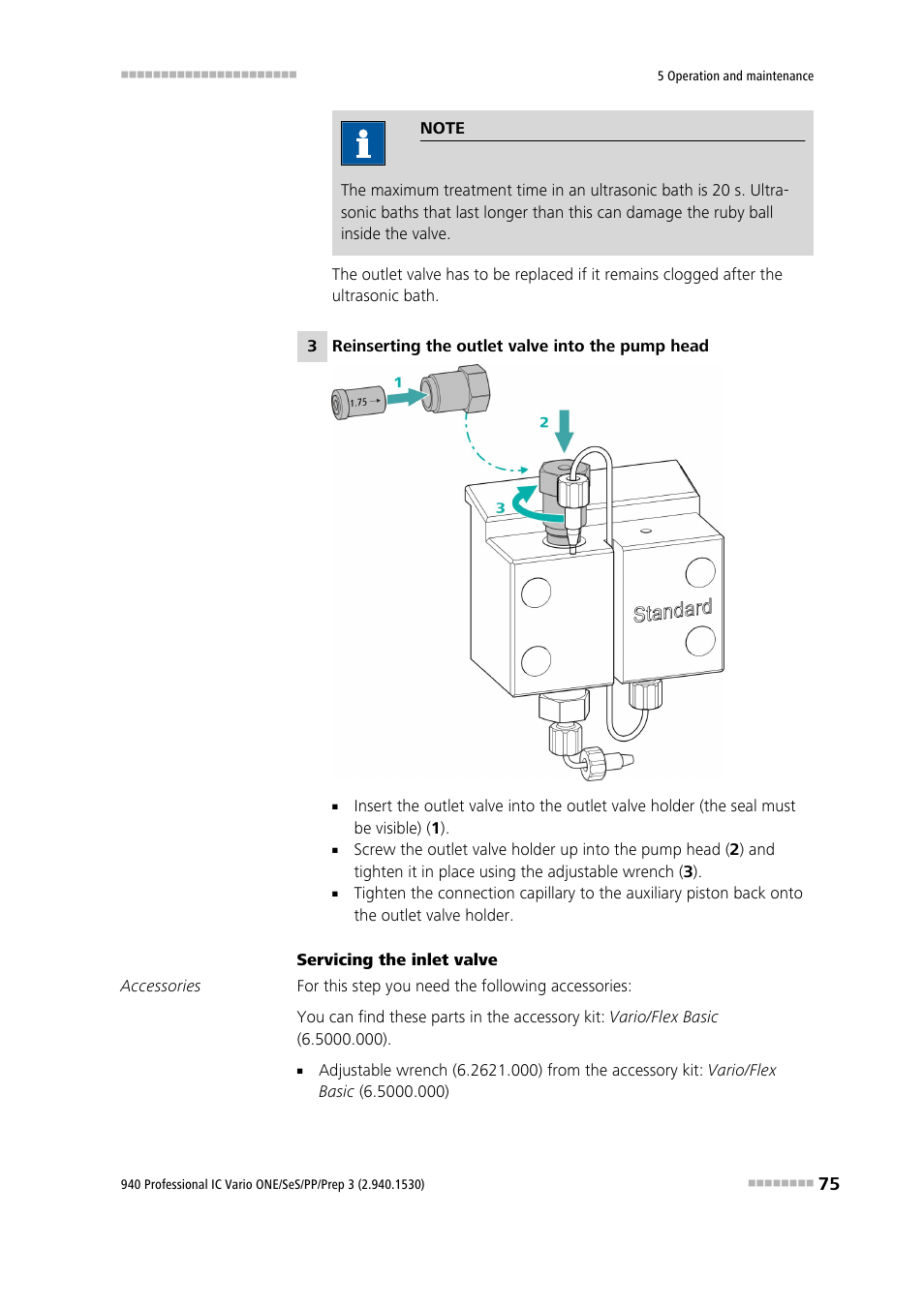 Metrohm 940 Professional IC Vario ONE/SeS/PP/Prep 3 User Manual | Page 85 / 133