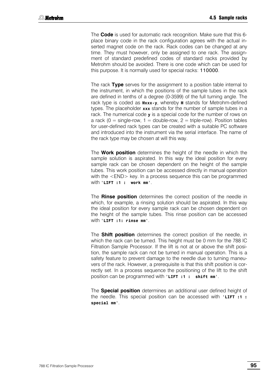 Metrohm 788 IC Filtration Sample Processor User Manual | Page 103 / 173