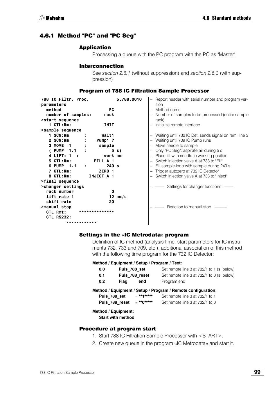 1 method "pc" and "pc seg | Metrohm 788 IC Filtration Sample Processor User Manual | Page 107 / 173