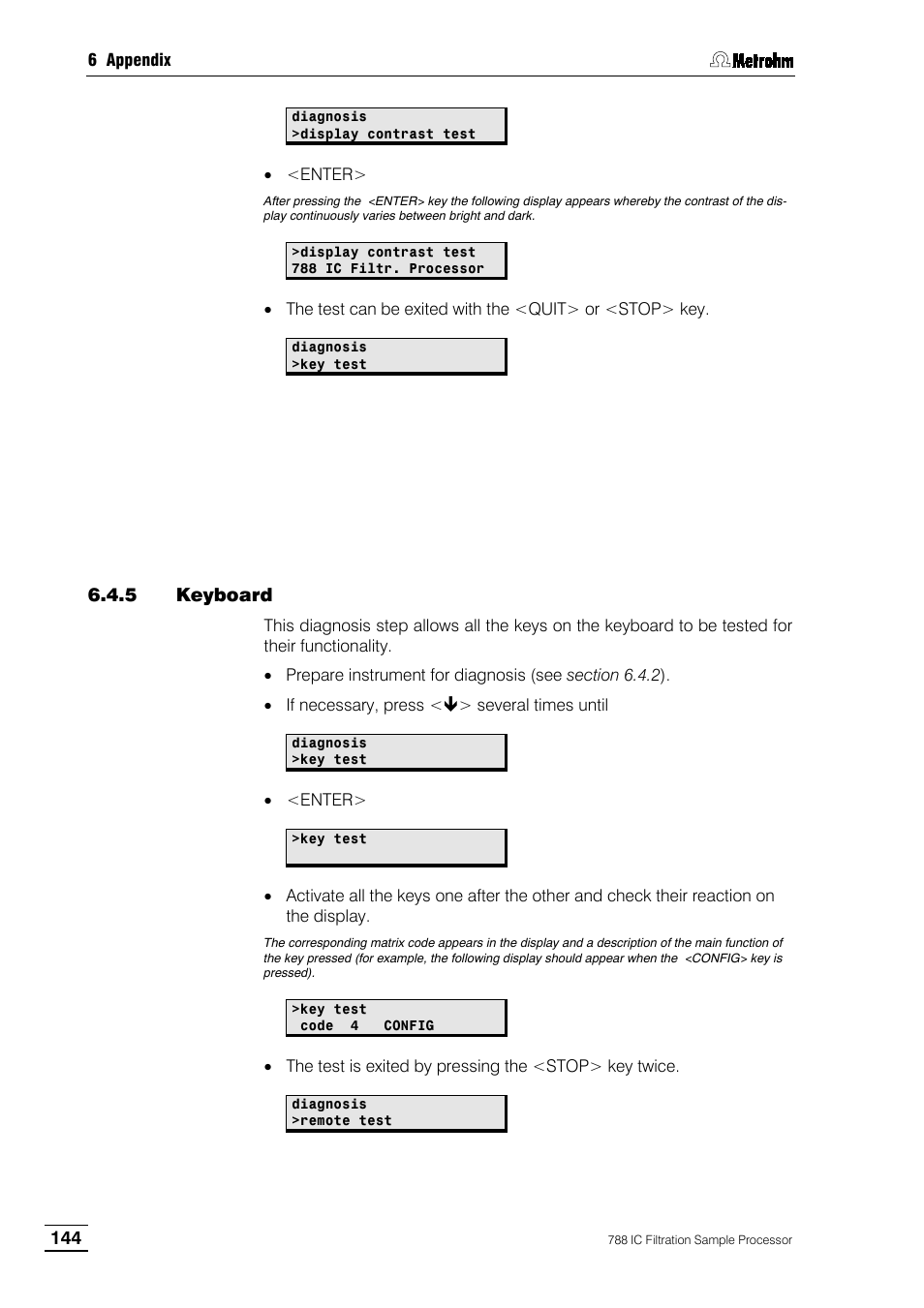 5 keyboard | Metrohm 788 IC Filtration Sample Processor User Manual | Page 152 / 173