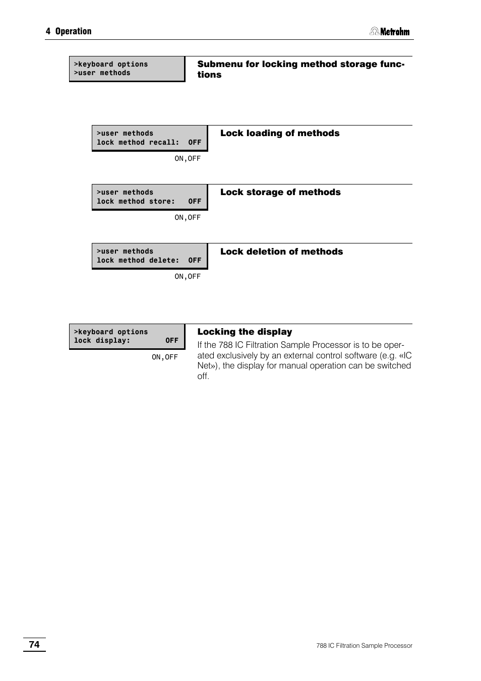 Metrohm 788 IC Filtration Sample Processor User Manual | Page 82 / 173