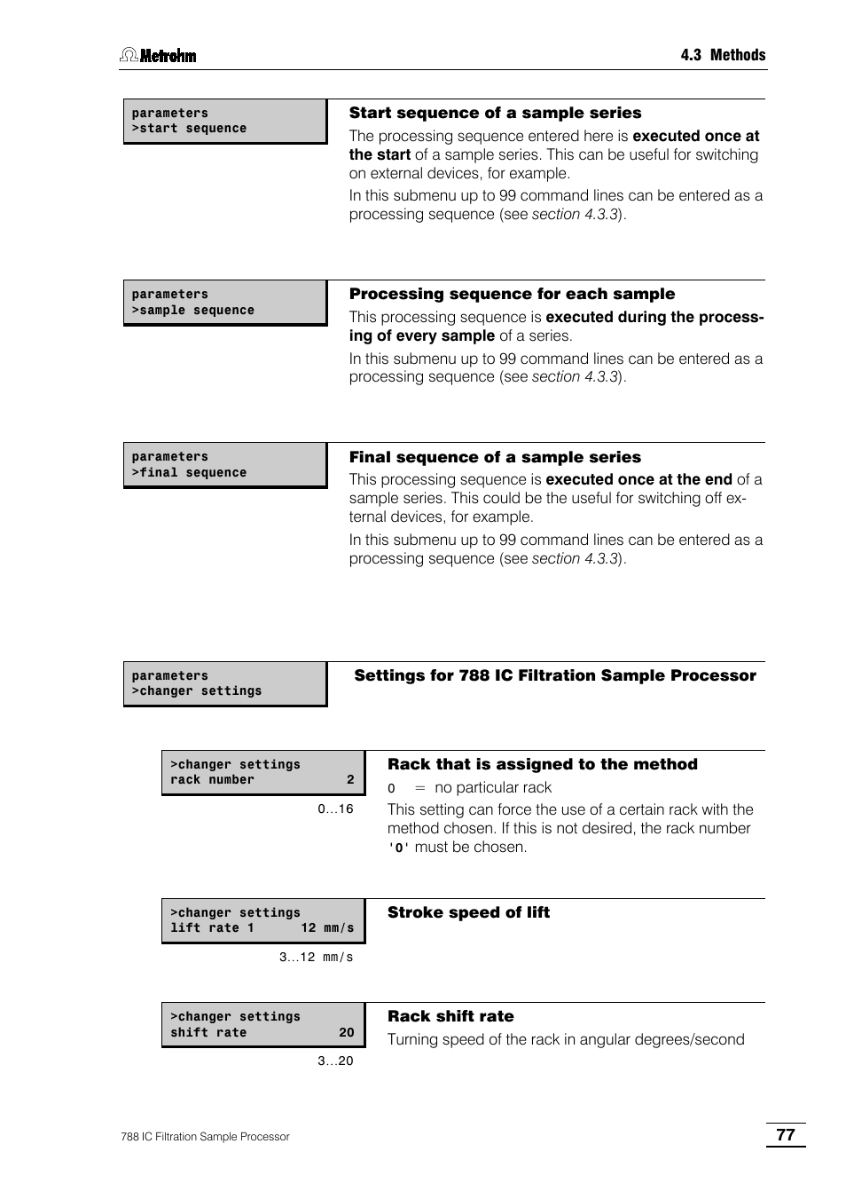 Metrohm 788 IC Filtration Sample Processor User Manual | Page 85 / 173