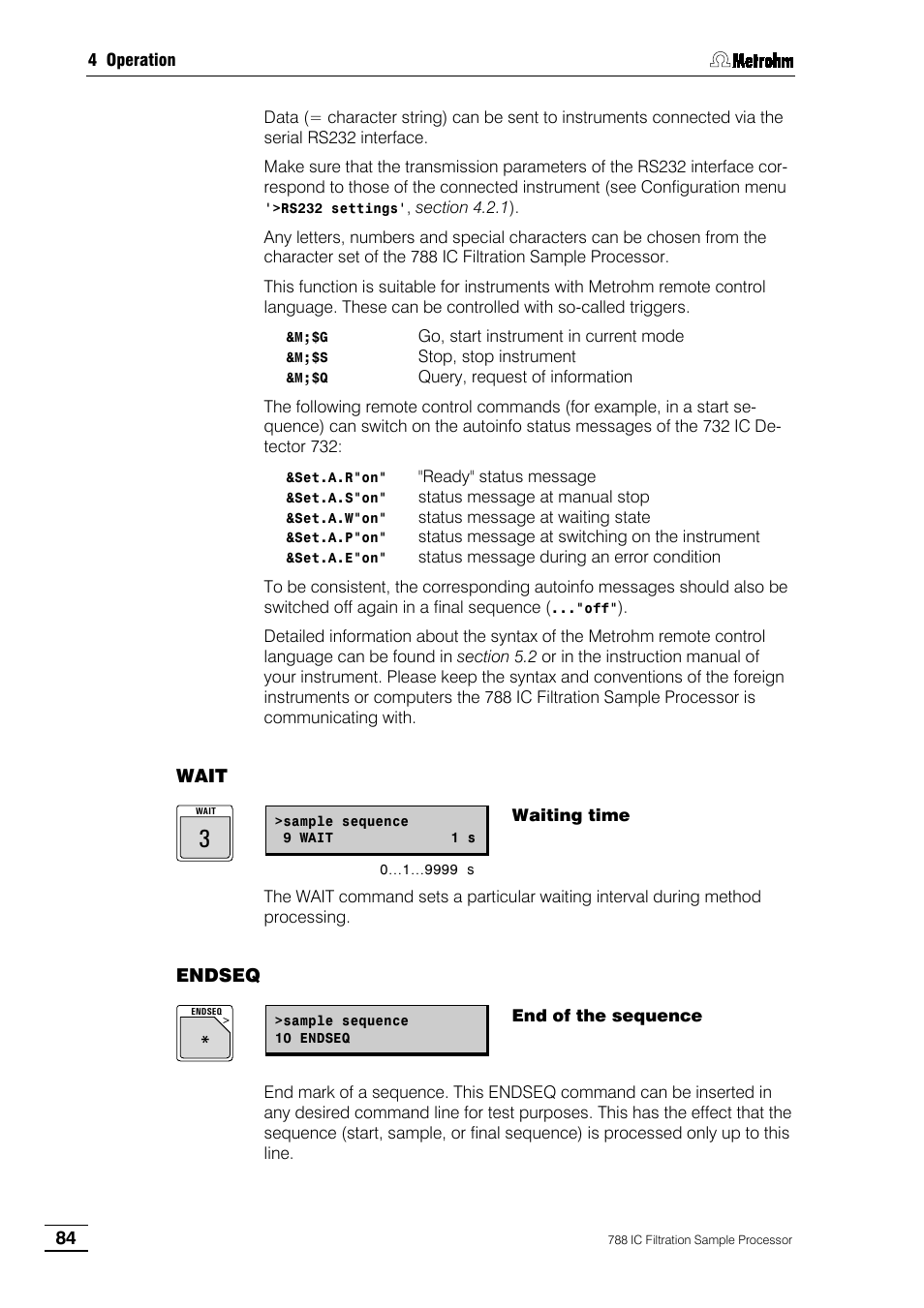 Metrohm 788 IC Filtration Sample Processor User Manual | Page 92 / 173