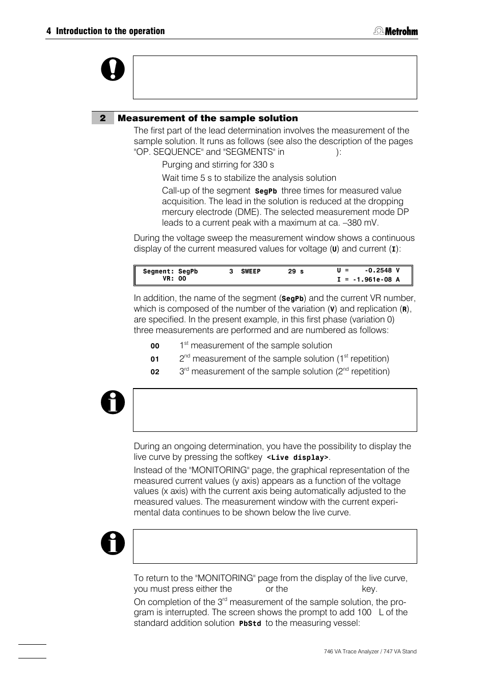 Metrohm 746 VA Trace Analyzer User Manual | Page 103 / 617