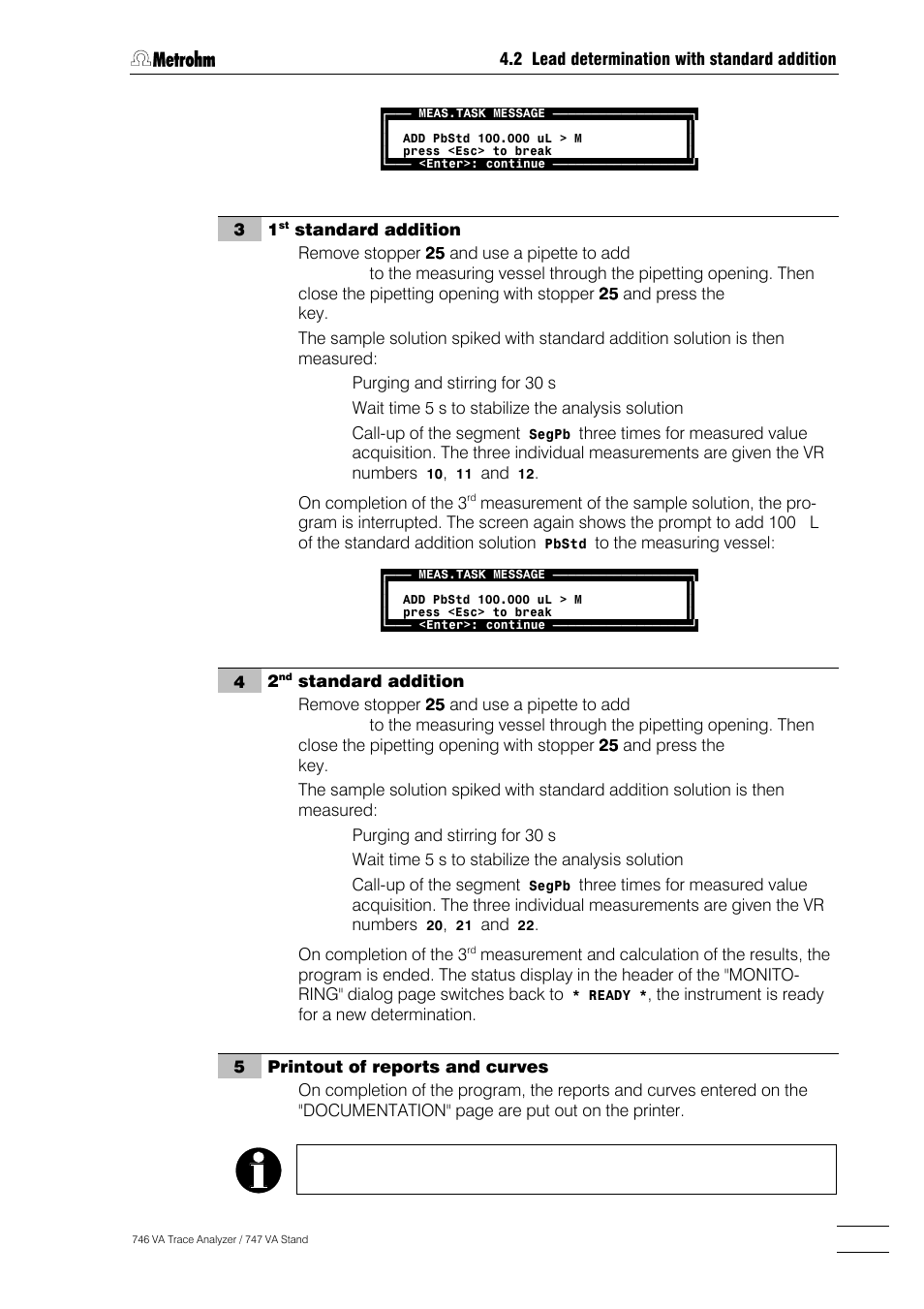 Metrohm 746 VA Trace Analyzer User Manual | Page 104 / 617