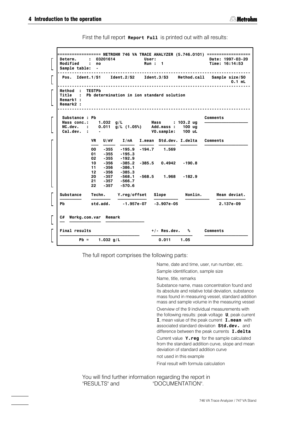 Metrohm 746 VA Trace Analyzer User Manual | Page 105 / 617