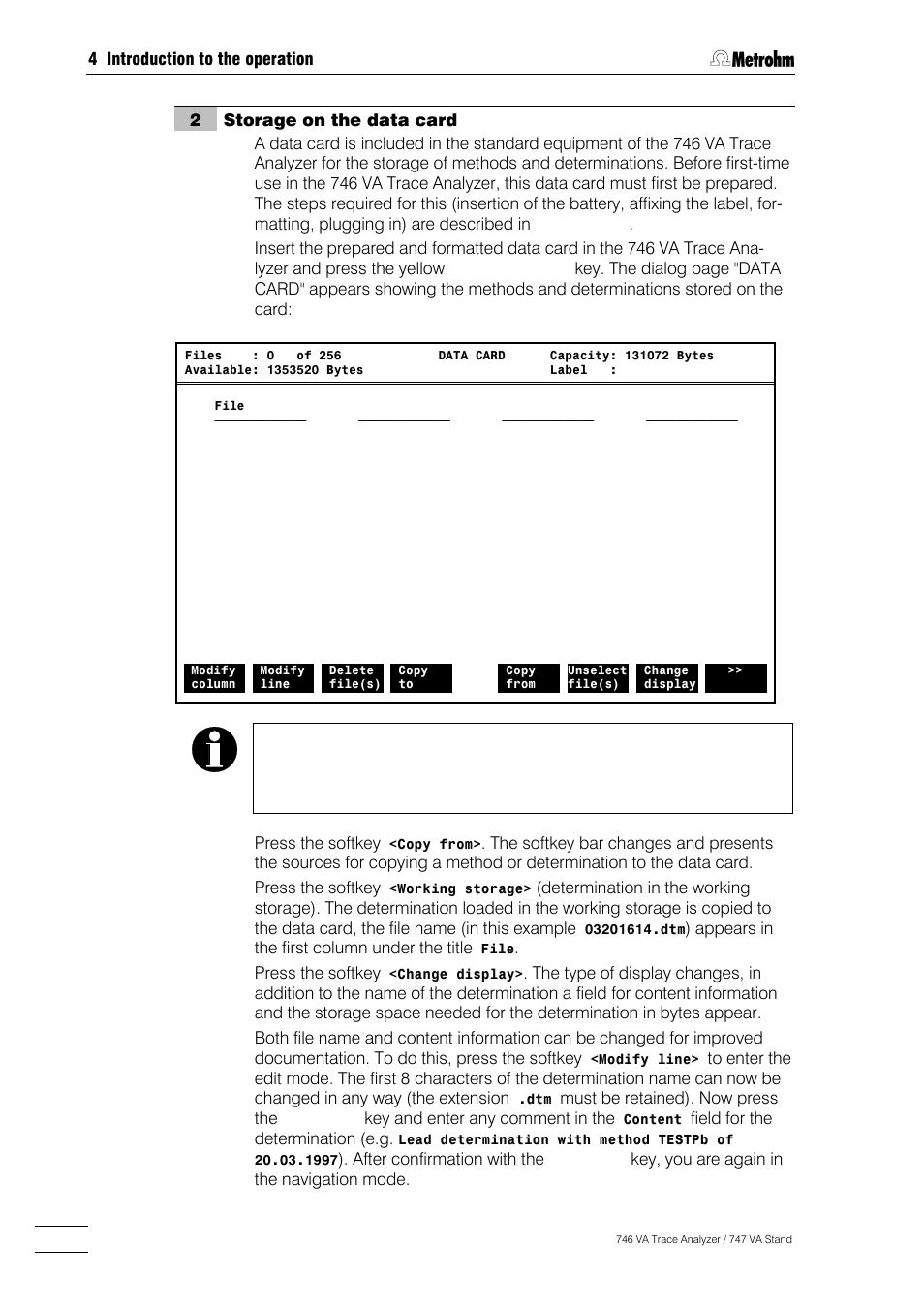 Metrohm 746 VA Trace Analyzer User Manual | Page 109 / 617