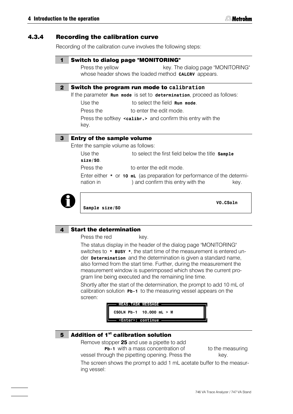 Metrohm 746 VA Trace Analyzer User Manual | Page 119 / 617