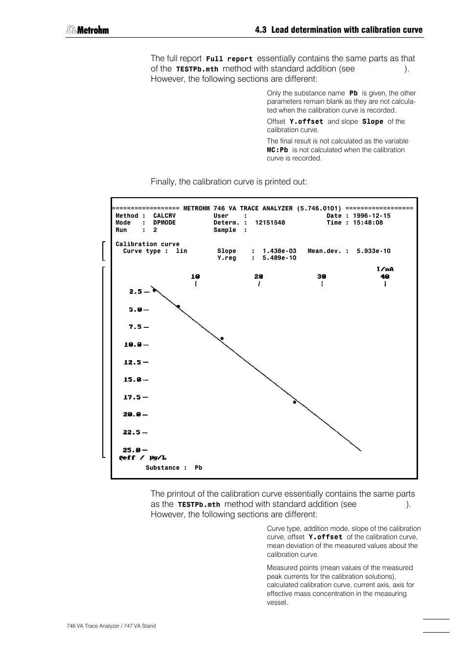Metrohm 746 VA Trace Analyzer User Manual | Page 122 / 617