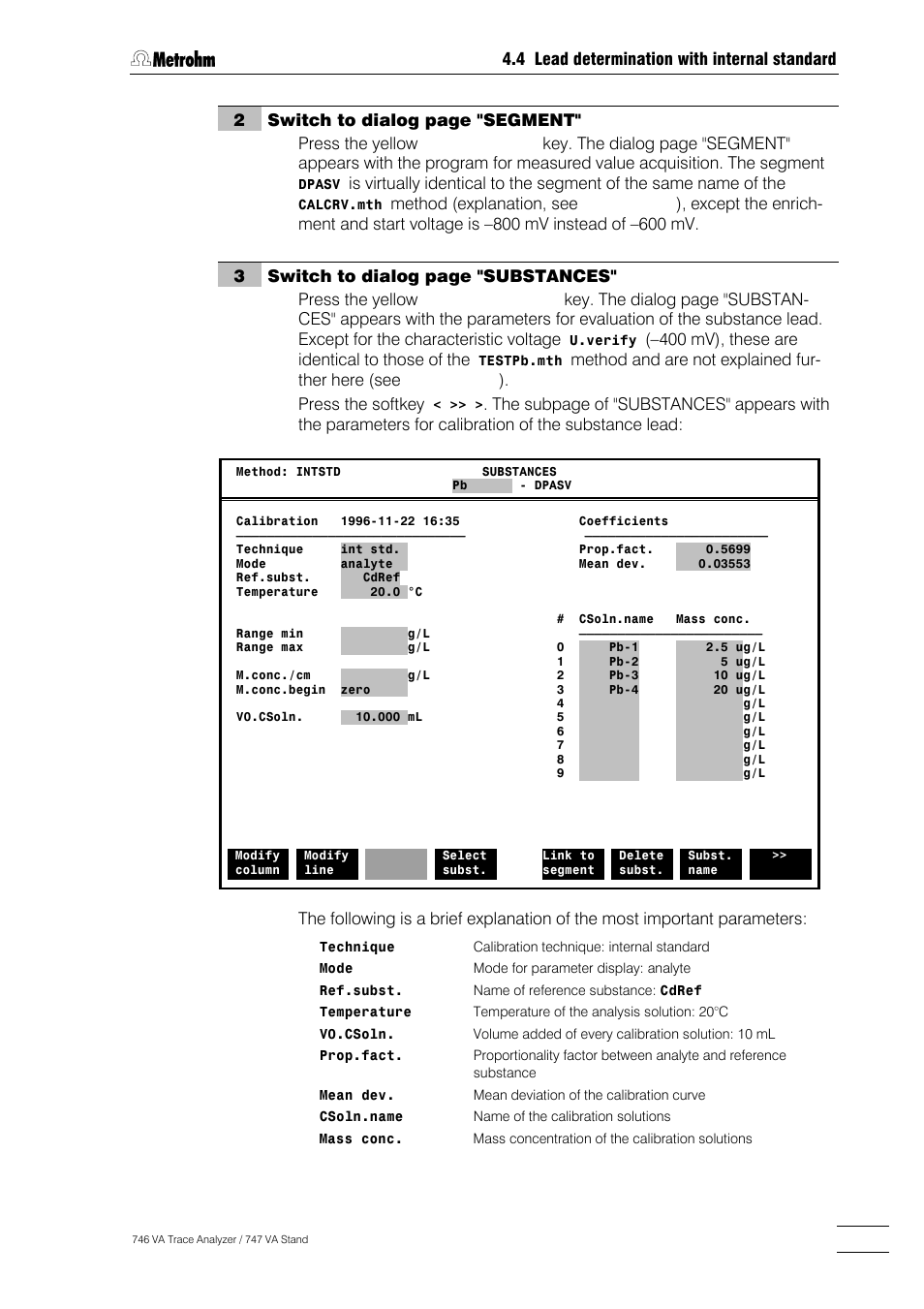 Metrohm 746 VA Trace Analyzer User Manual | Page 130 / 617