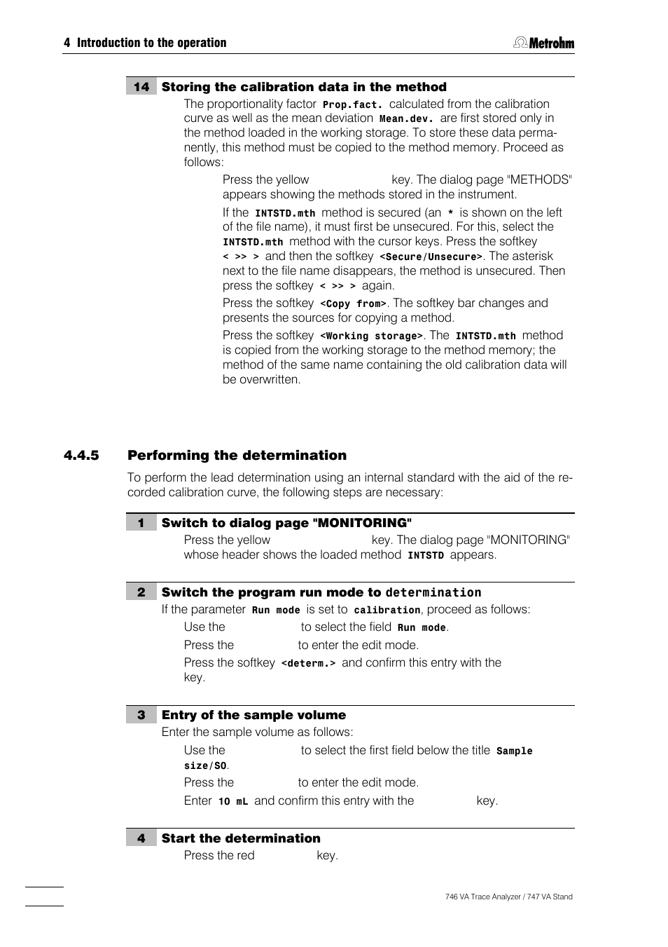 Metrohm 746 VA Trace Analyzer User Manual | Page 137 / 617