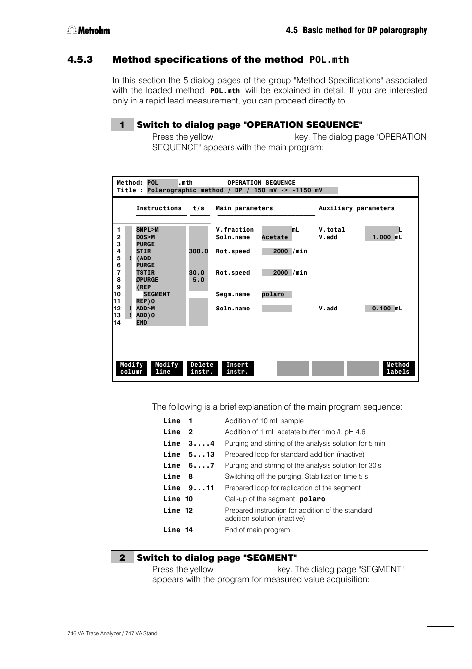 Metrohm 746 VA Trace Analyzer User Manual | Page 142 / 617