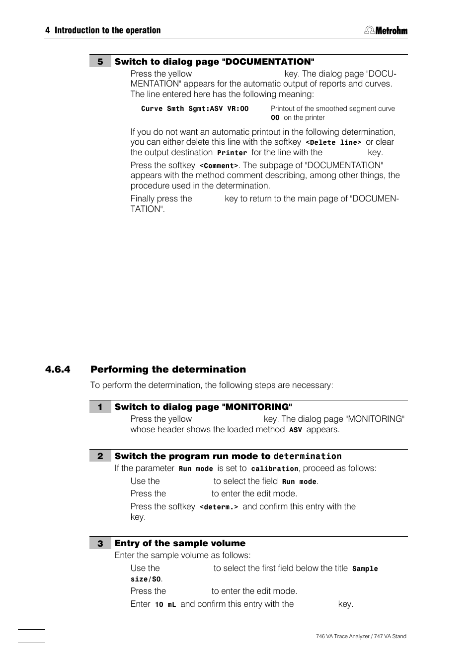 Metrohm 746 VA Trace Analyzer User Manual | Page 149 / 617