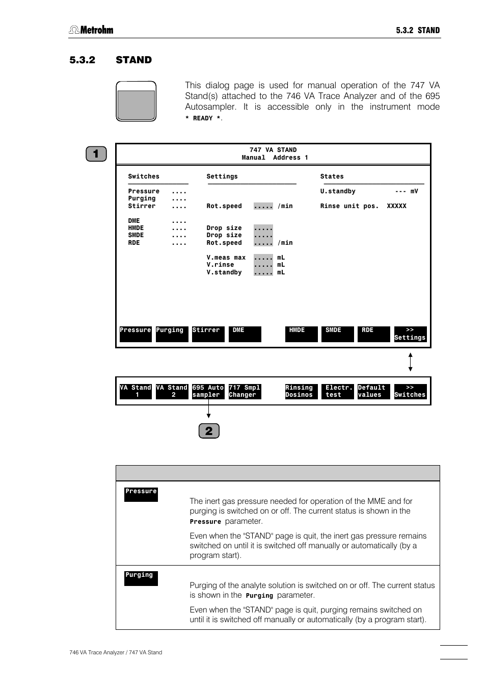 Metrohm 746 VA Trace Analyzer User Manual | Page 172 / 617