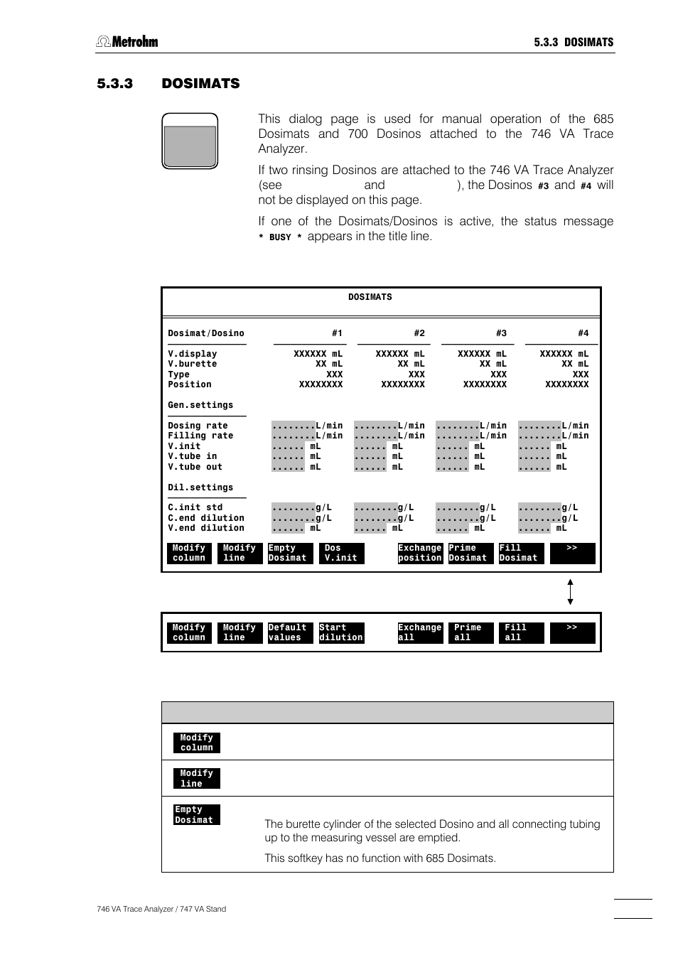 Appears in the title line | Metrohm 746 VA Trace Analyzer User Manual | Page 188 / 617