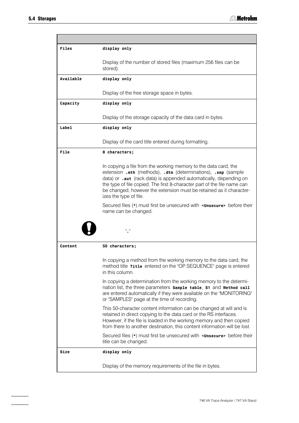 Metrohm 746 VA Trace Analyzer User Manual | Page 209 / 617