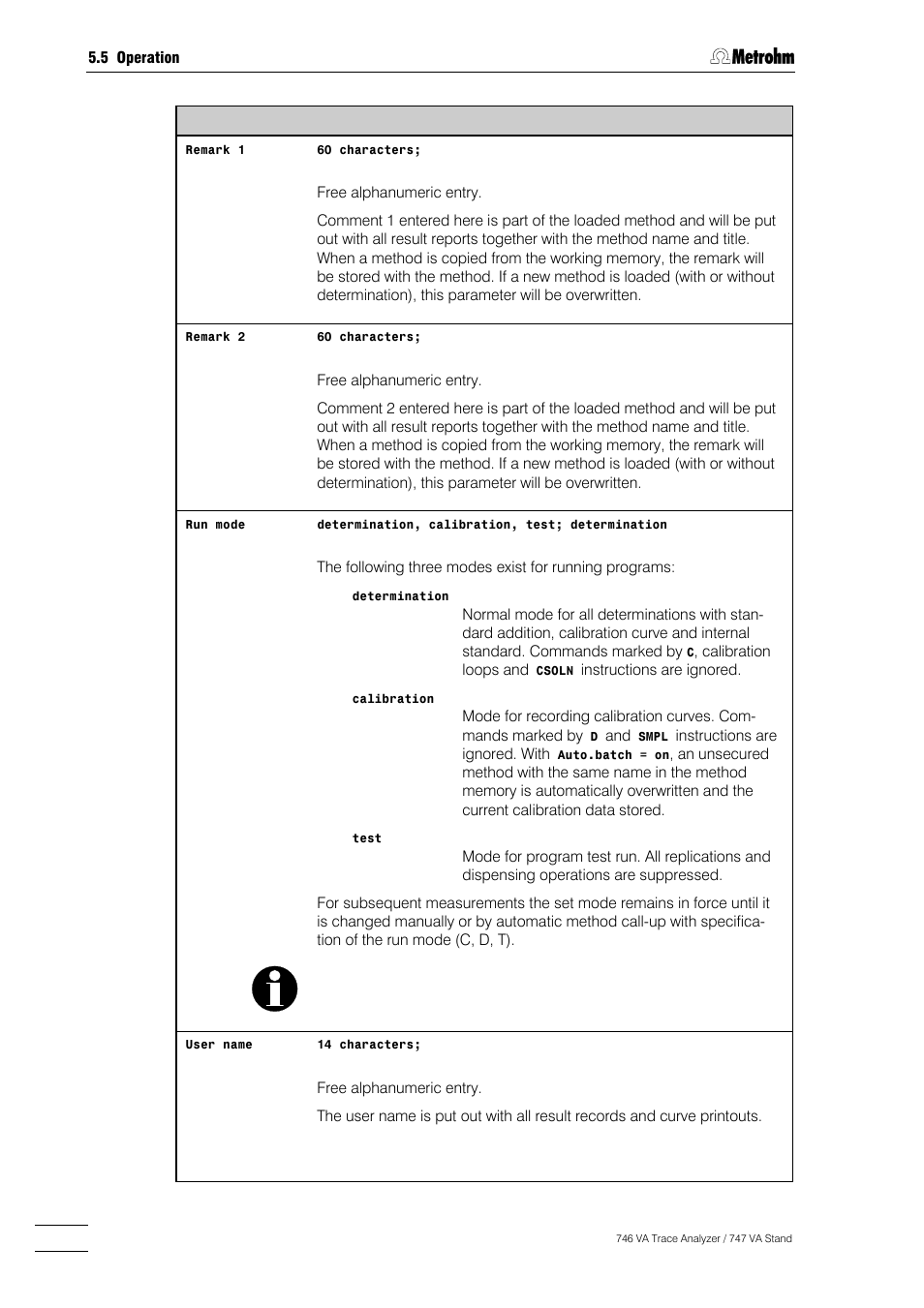 Metrohm 746 VA Trace Analyzer User Manual | Page 225 / 617