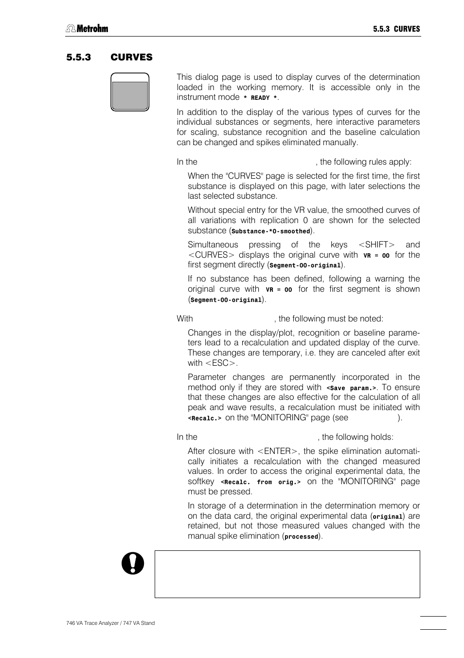 Metrohm 746 VA Trace Analyzer User Manual | Page 244 / 617