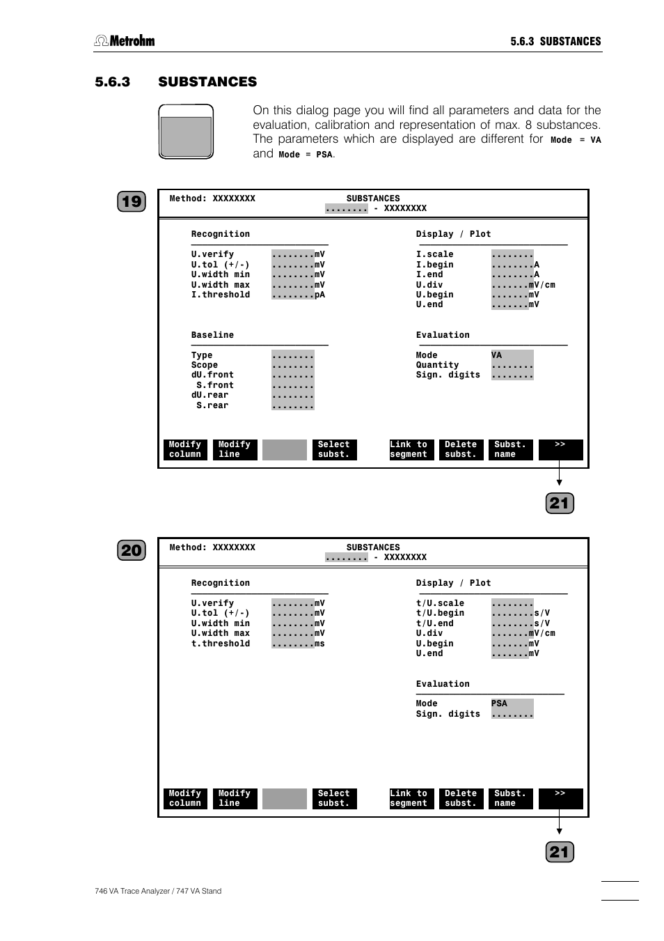 Metrohm 746 VA Trace Analyzer User Manual | Page 280 / 617