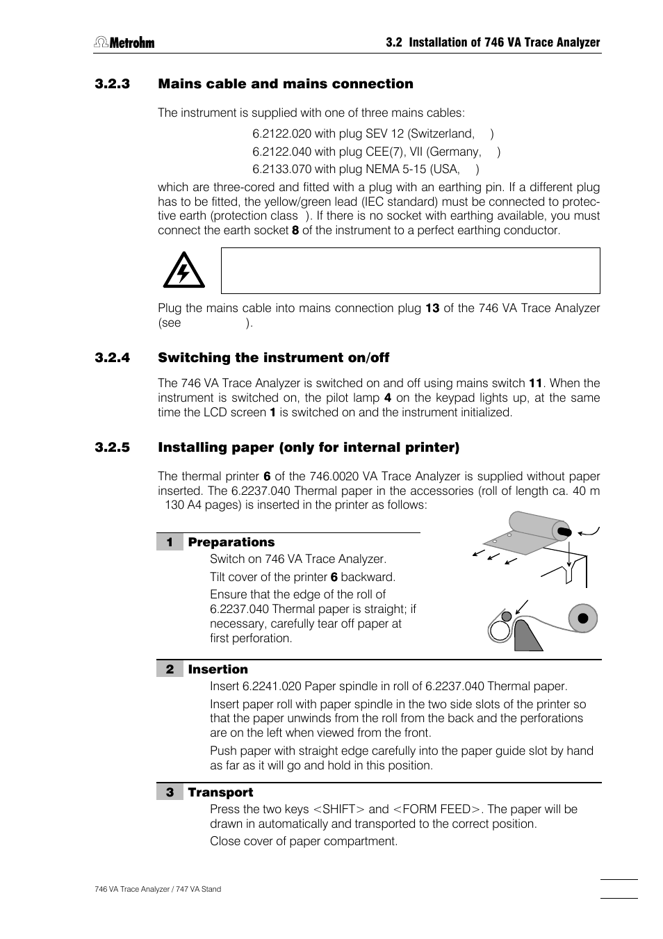 Metrohm 746 VA Trace Analyzer User Manual | Page 30 / 617