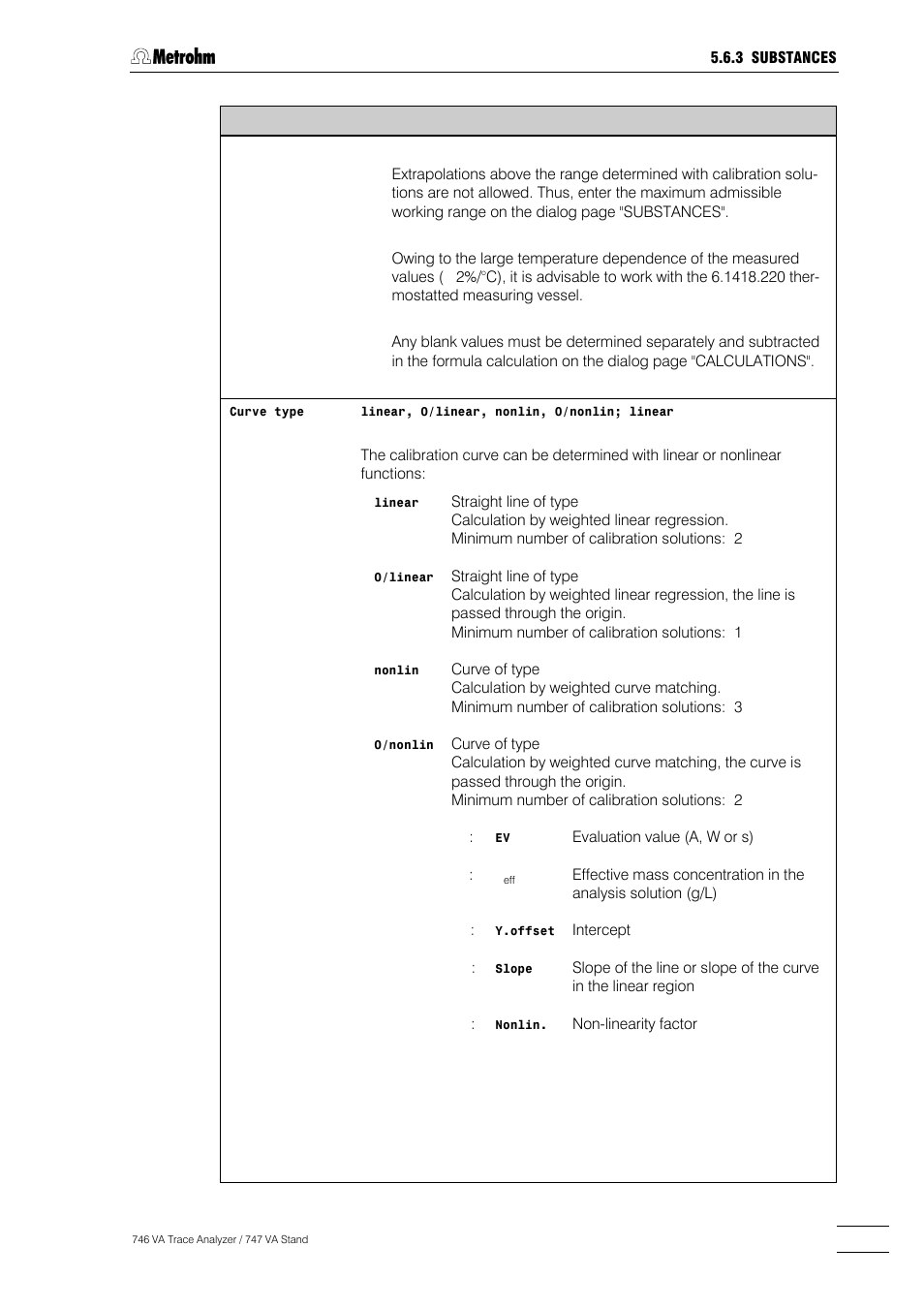 Metrohm 746 VA Trace Analyzer User Manual | Page 300 / 617