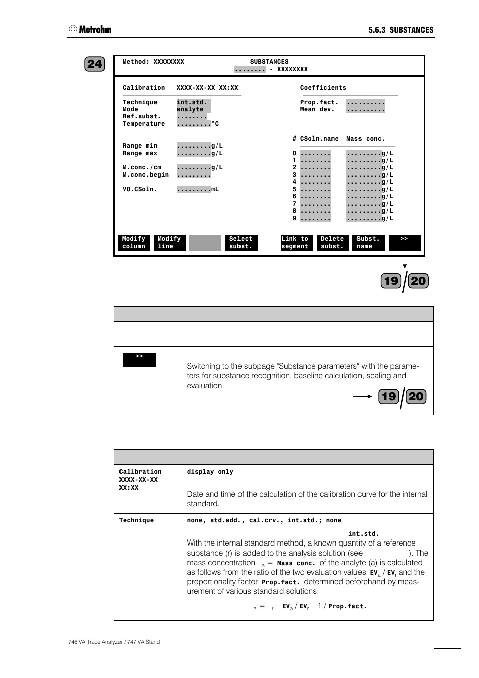 Metrohm 746 VA Trace Analyzer User Manual | Page 304 / 617