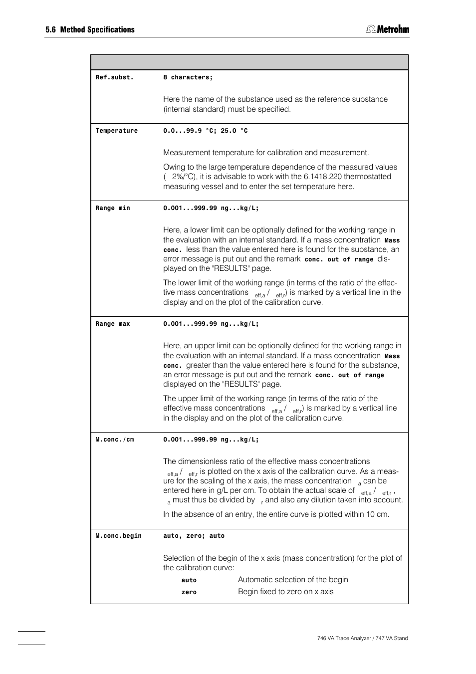 Metrohm 746 VA Trace Analyzer User Manual | Page 307 / 617