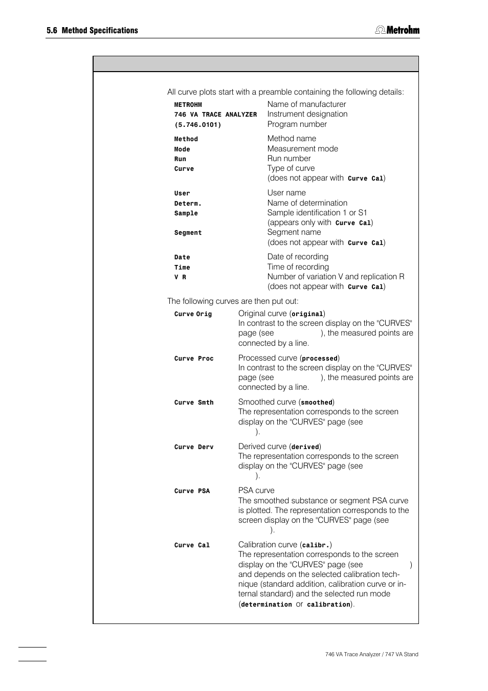 Metrohm 746 VA Trace Analyzer User Manual | Page 321 / 617