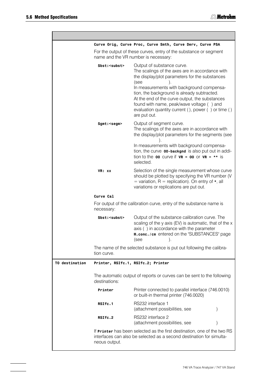 Metrohm 746 VA Trace Analyzer User Manual | Page 323 / 617