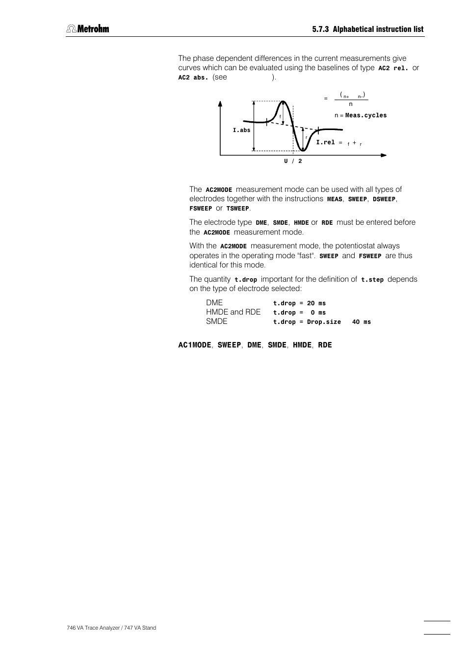 Metrohm 746 VA Trace Analyzer User Manual | Page 340 / 617